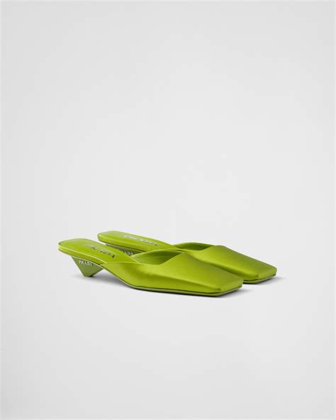 prada mules green|prada mules.